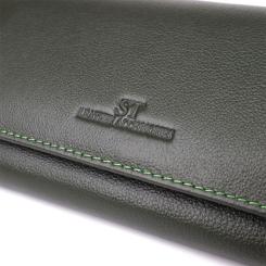 Кошелек ST Leather Из натуральной кожи Зеленый Фото 4