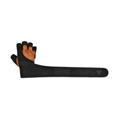 Перчатки для фитнеса RDX Micro Tan/Black Plus S Фото 4