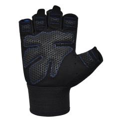 Перчатки для фитнеса RDX W1 Half Blue Plus S Фото 1