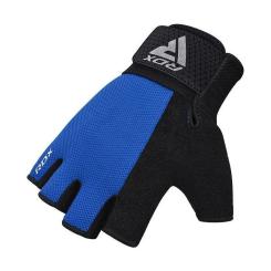 Перчатки для фитнеса RDX W1 Half Blue Plus S Фото 3