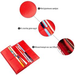 Кошелек ST Leather Красный Фото 3
