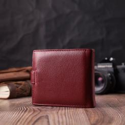 Кошелек ST Leather Из натуральной кожи Бордовый Фото 9