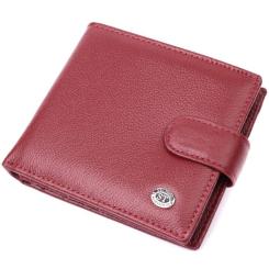 Кошелек ST Leather Из натуральной кожи Бордовый Фото