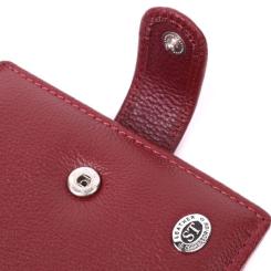 Кошелек ST Leather Из натуральной кожи Бордовый Фото 2