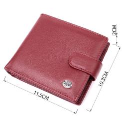 Кошелек ST Leather Из натуральной кожи Бордовый Фото 3