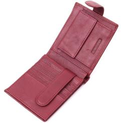 Кошелек ST Leather Из натуральной кожи Бордовый Фото 5