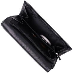 Кошелек ST Leather Кожаный Черный Фото 6