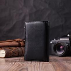 Кошелек ST Leather Кожаный Черный Фото 8