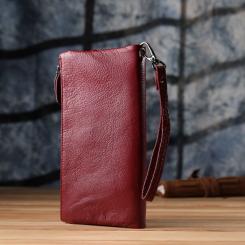 Кошелек ST Leather Кожаный Бордовый Фото 9