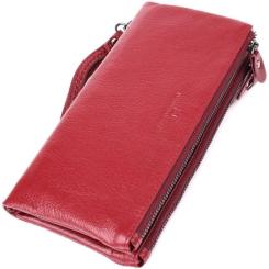 Кошелек ST Leather Кожаный Бордовый Фото