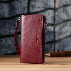Кошелек ST Leather Кожаный Бордовый Фото 8