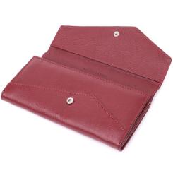Кошелек ST Leather Из натуральной кожи Бордовый Фото 4