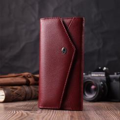 Кошелек ST Leather Из натуральной кожи Бордовый Фото 7