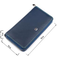 Кошелек ST Leather Синий Фото 2
