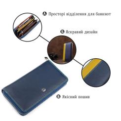 Кошелек ST Leather Синий Фото 3