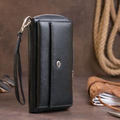 Кошелек ST Leather Кожаный Черный Фото 10
