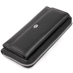 Кошелек ST Leather Кожаный Черный Фото