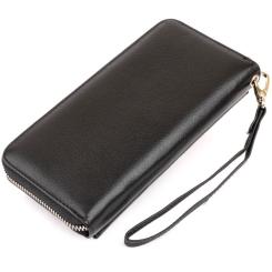 Кошелек ST Leather Кожаный Черный Фото 1
