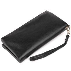 Кошелек ST Leather Зі шкіри Чорний Фото 1