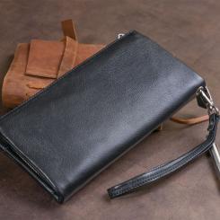 Кошелек ST Leather Зі шкіри Чорний Фото 8
