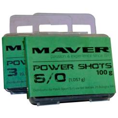 Грузило Maver набір Power Shots 10/0 (2.817g) 100g Фото