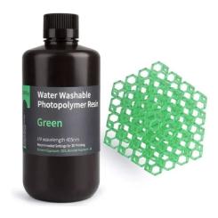 Фотополимерная смола ELEGOO Resin, Water Washable, 1кг, green Фото