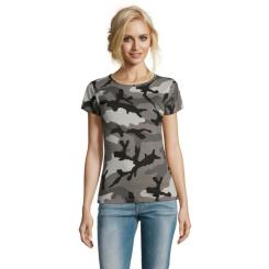 Футболка Sol's Camo women сірий камо S Фото