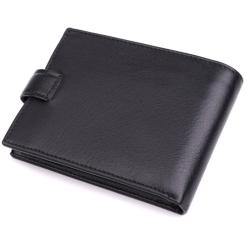 Кошелек Bond Accessories З натуральної шкіри Чорний Фото 1