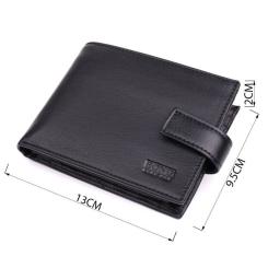 Кошелек Bond Accessories З натуральної шкіри Чорний Фото 2