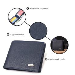 Кошелек Canpellini Из натуральной кожи флотар Синий Фото 3