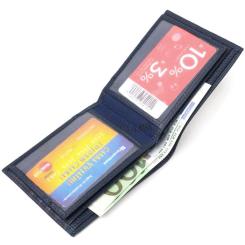 Кошелек Canpellini Из натуральной кожи флотар Синий Фото 5