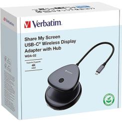 Адаптер Verbatim Share My Screen 4K USB-C with WDA-02 Фото 3