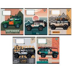 Тетрадь Yes Off road vehicle А5 36 аркушів клітинка Фото