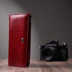 Кошелек ST Leather З натуральної шкіри Червоний Фото 8