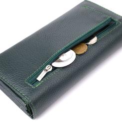 Кошелек ST Leather Из натуральной кожи Зеленый Фото 7