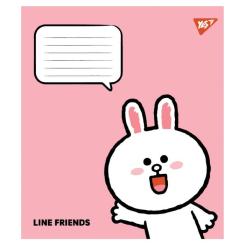 Тетрадь Yes Line Friends Stylish А5 12 аркушів клітинка Фото 2