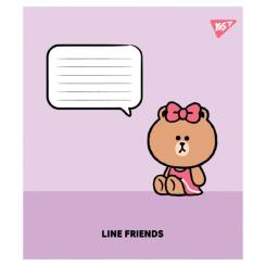 Тетрадь Yes Line Friends Stylish А5 12 аркушів клітинка Фото 4