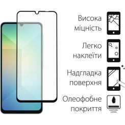 Стекло защитное Fine Line Samsung Galaxy A16 Black Фото 1