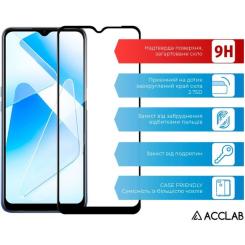 Стекло защитное ACCLAB Full Glue Oppo A55 5G Black Фото 2