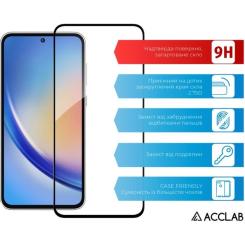 Стекло защитное ACCLAB Full Glue Samsung A35 Black Фото 2