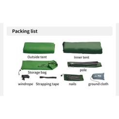 Палатка Naturehike Cloud Up Base 1 CNK2450WS032, зелений Фото 2