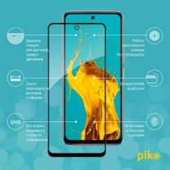 Стекло защитное Piko Full Glue Infinix Hot 20S Black Фото 1