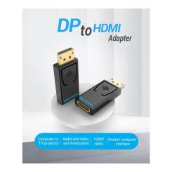 Переходник Vention DP Male to HDMI Female black Фото 5