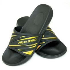 Шлепанцы Aqua Speed Idaho 514-18 чорний, жовтий 45 Фото