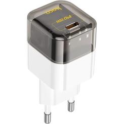 Зарядное устройство HOCO C125A Transparent USB-C PD20W Transparent Black Фото 1