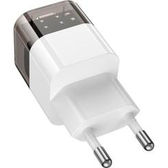 Зарядное устройство HOCO C125A Transparent USB-C PD20W Transparent Black Фото 2