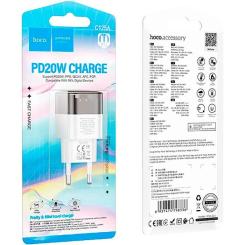 Зарядное устройство HOCO C125A Transparent USB-C PD20W Transparent Black Фото 3