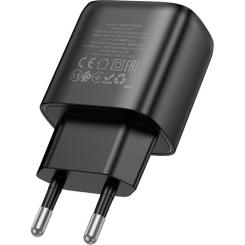 Зарядное устройство HOCO C140A Smart USB QC3.0 Black Фото 2