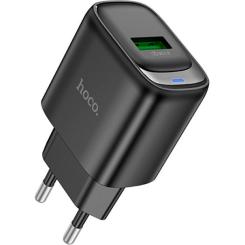 Зарядное устройство HOCO C140A Smart USB QC3.0 Black Фото 3