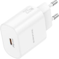 Зарядное устройство BOROFONE BA82A Platinum USB-C PD25W White Фото 1